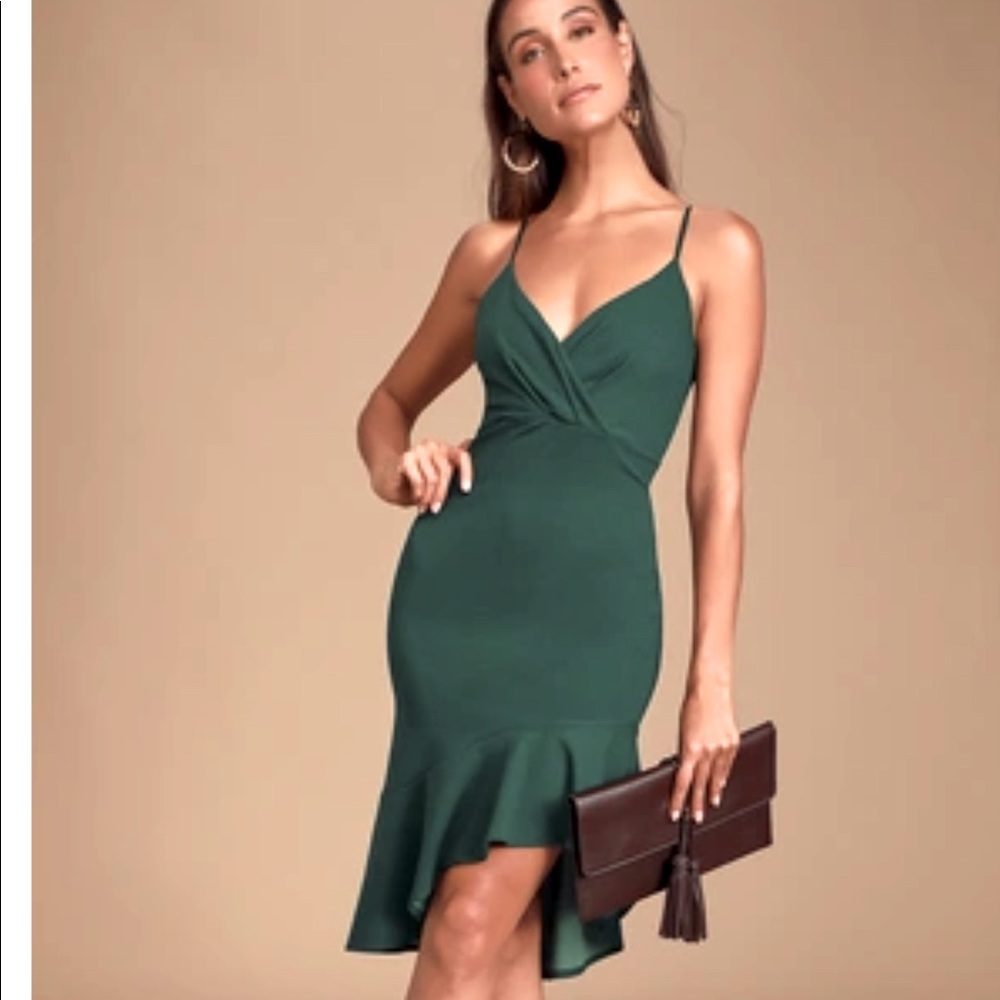Lulus emerald green dress